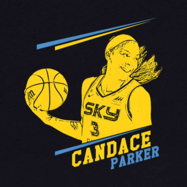 Candace Parker Chicago Sky Color V by dany artist